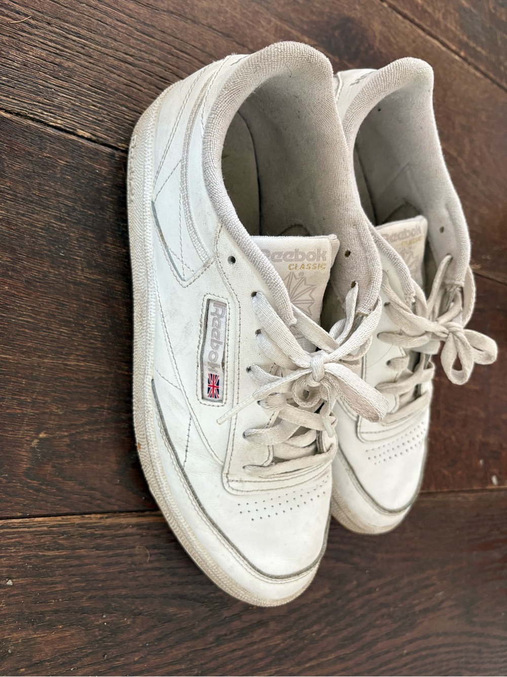 Reebok Women's White Leather Classic Sneakers